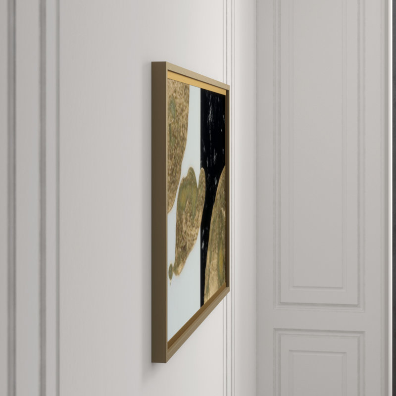 Gold Spill With Back I Print by DAWN SWEITZER, Gilded Gold, 30" H x 45" W