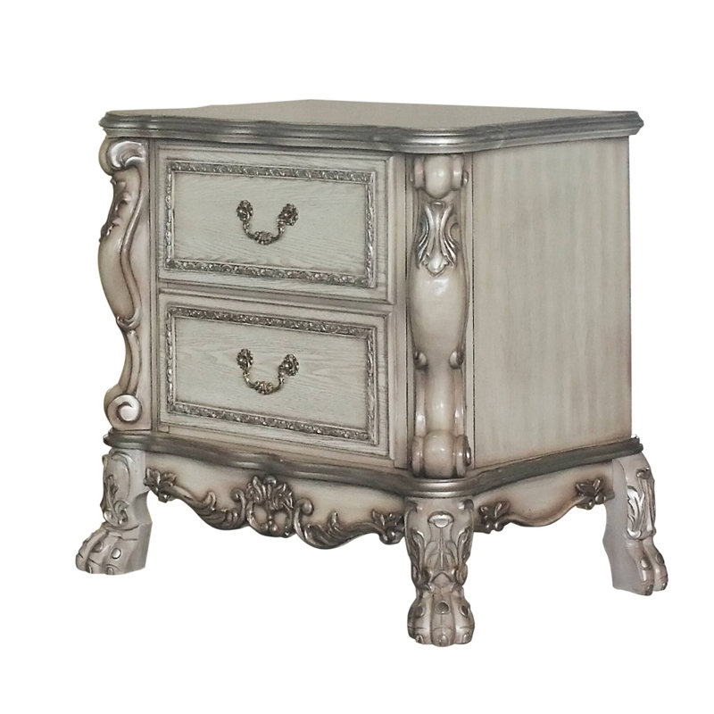 Table de chevet 2 tiroirs Vintage