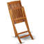 Ensemble de salle à manger 7 pièces pour patio composé d'une table d'extérieur ovale en bois d'acacia et de 6 chaises pliantes, 36 x 78 po, huile naturelle-768965619