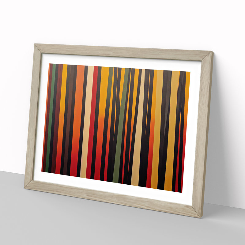 XH1022-630X An Exquisite Abstract Forest - Single Picture Frame Painting, Oak, 46cm H x 64cm W x 2cm D