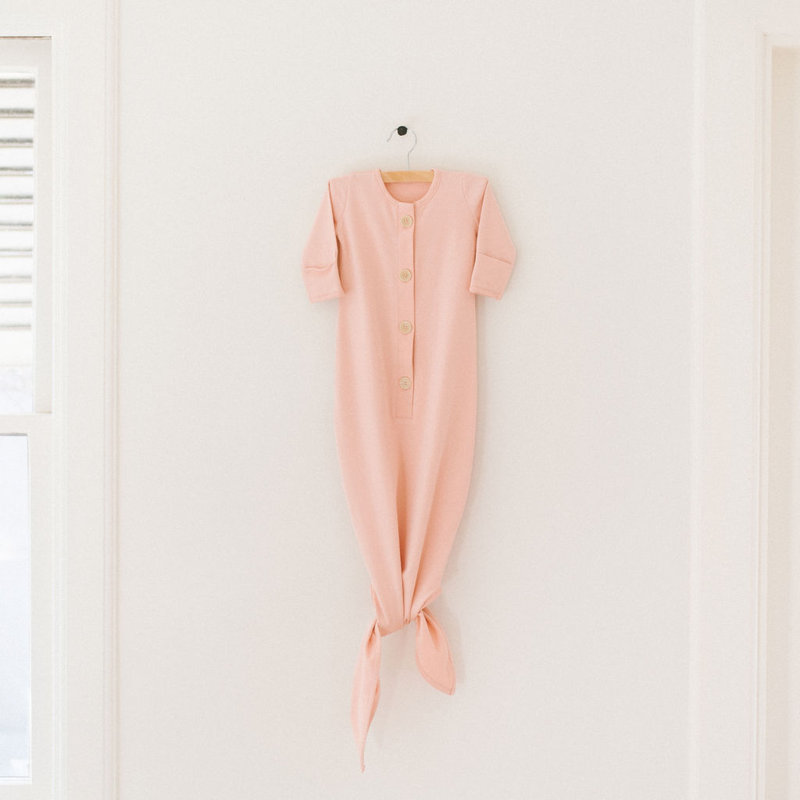 Knotted Gown, Blush, 10" W