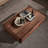 Black walnut rectangular drawer end table