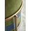45.7cm Wide Genuine Leather Round Gingham Standard Ottoman