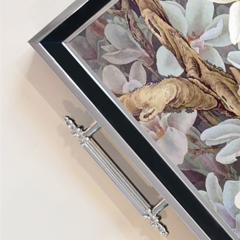Élégant plateau en verre de 19,7 po x 11,4 po x 1,4 po | Fabrication 100% verre durable | Facile à nettoyer avec un chiffon humide | Idéal pour le service, la présentation décorative et l'organisation | Ajout élégant à la décoration intérieure