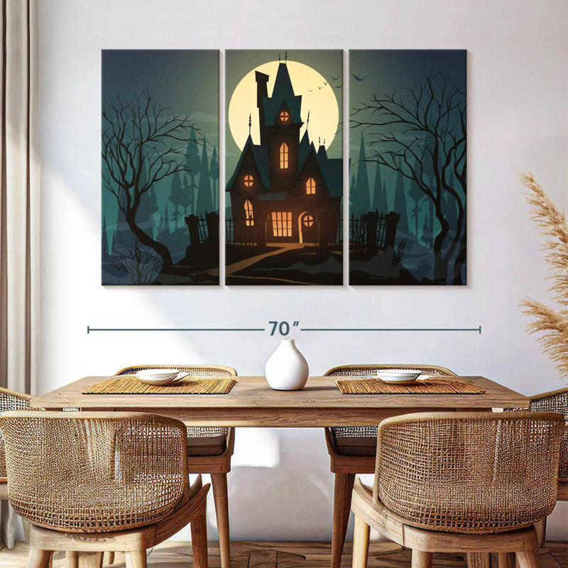 Hitzel Halloween House, H 42 po x l 65 po