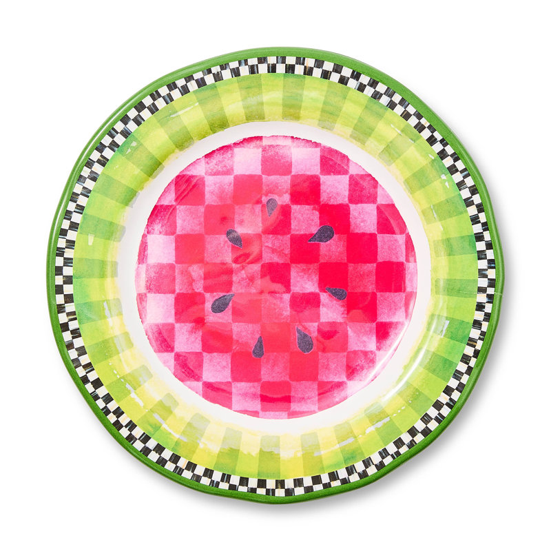 Watermelon Melamine Salad Plates