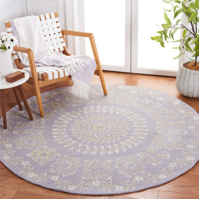 Lili-Mae Hand Tufted Indian Wool Floral Rug