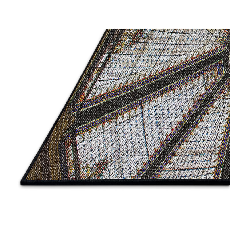 Brun Mylee/Tapis décoratif grise, Rectangle 8 pi x 12 pi