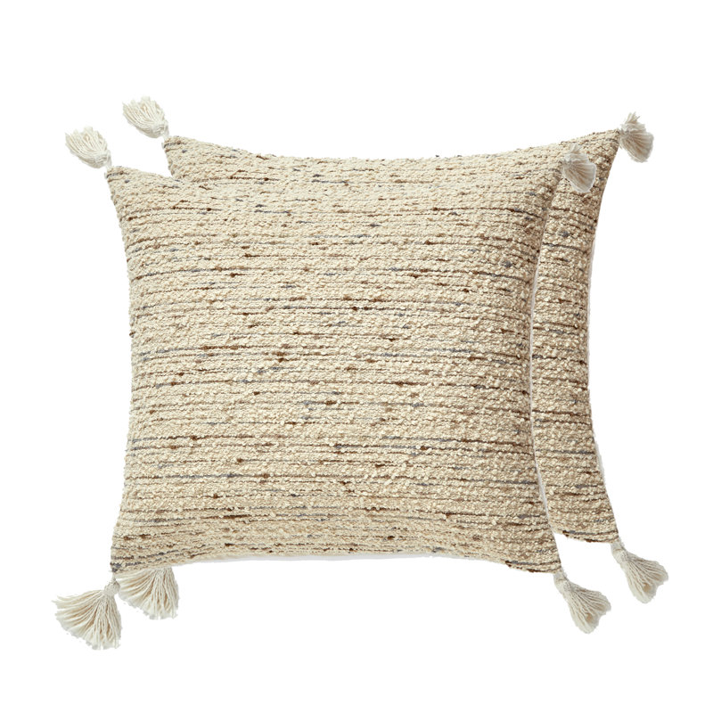 Coussin décoratif réversible My Cottage Home, Polyester, Ivoire