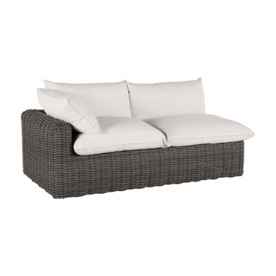 Montecito 75.25" Wide Outdoor Wicker Right Hand Facing Loveseat with Cushions