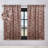  Leaves Pattern Machine Washable 100% Polyester Black Out Curtains with Back Tabs-103688494-103688498