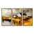 Toile avec cadre flottant brun