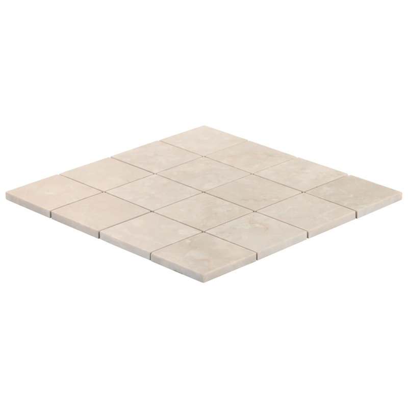 Botticino Extra Light 12x12 Honed Marble Mosaic Tile