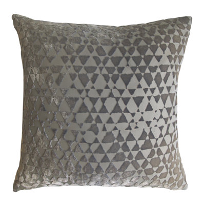 Triangles Square Velvet Pillow Cover & Insert