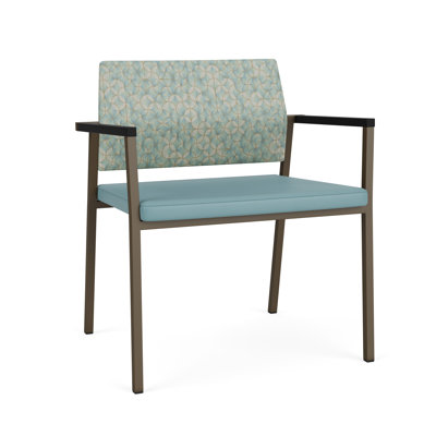 Avon Rx Healthcare Waiting Reception Wide Chair Upholstered Seat And Back Metal Frame