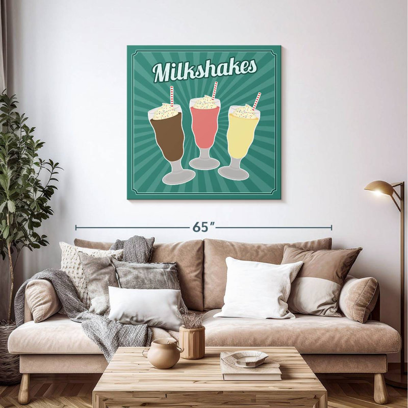 Milkshakes de style rétro Yarlin, H 39 po x l 39 po