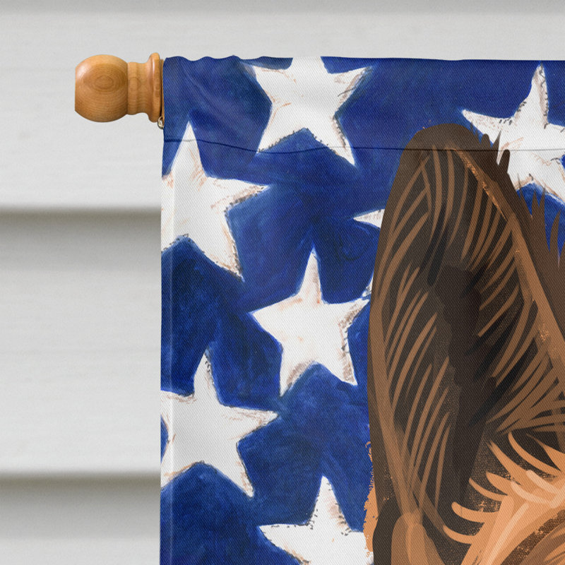 Polyester à 2 côtés 28 x 40 po drapeau maison, Berger allemand