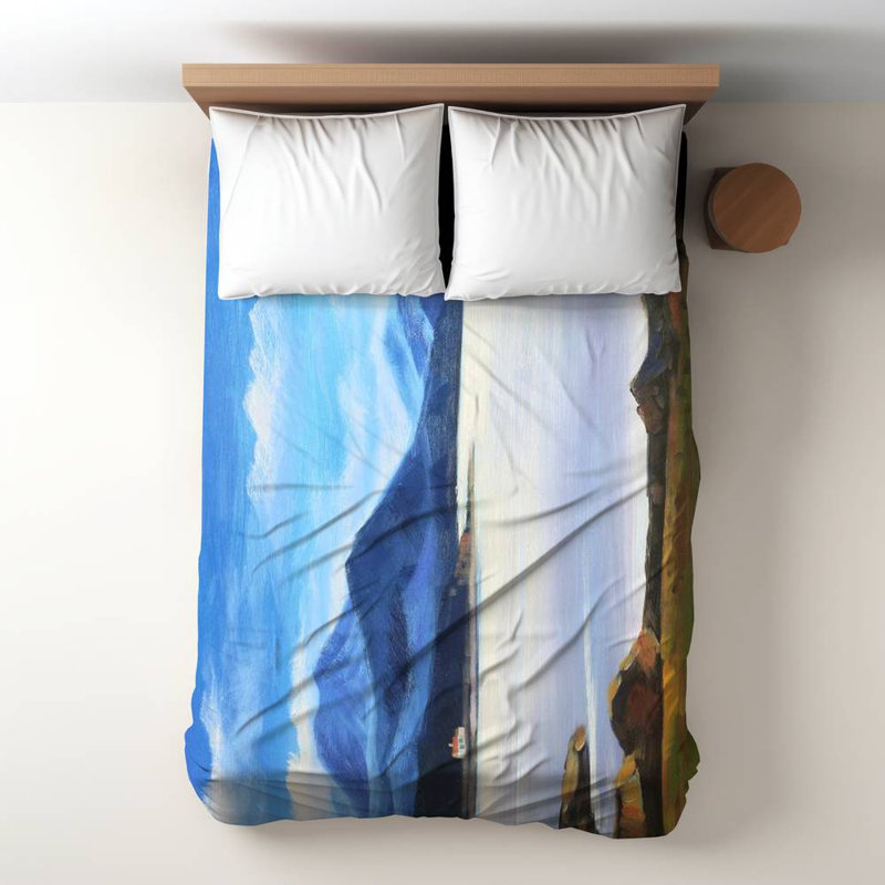 Duvet Cover Prints Sateen Duvet Cover, Blue
