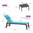 Outdoor Lounge Chair Set Aluminum Patio Chaise Lounger Set Of 3 With Wheel And Pillow-1995005943