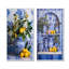 «Greek Tiles Still Life Kitchen II - Boho Pottery», ensemble de 2 reproductions d'art sur toile-757806872-757806876