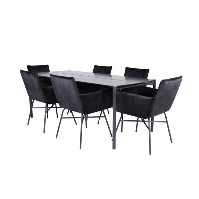 Pelle 6 - Person Dining Set
