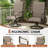 Alphons 4-Person Outdoor Dining Table and Chair Set-1963834015