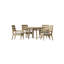 Algarve Outdoor 5 - Piece Teak Dining Set with Cushions-1672190159-1628384761