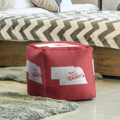 Upholstered Polyester Blend Cube