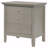 26"H Silver Champagne 3-Drawer Nightstand-1940183888