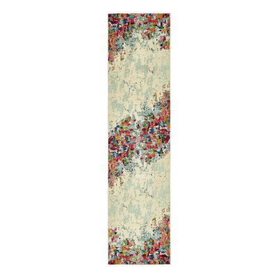 Cariel Washable Abstract Indoor Rug