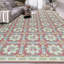 Hand-Knotted High-Quality Red and Beige Area Rug