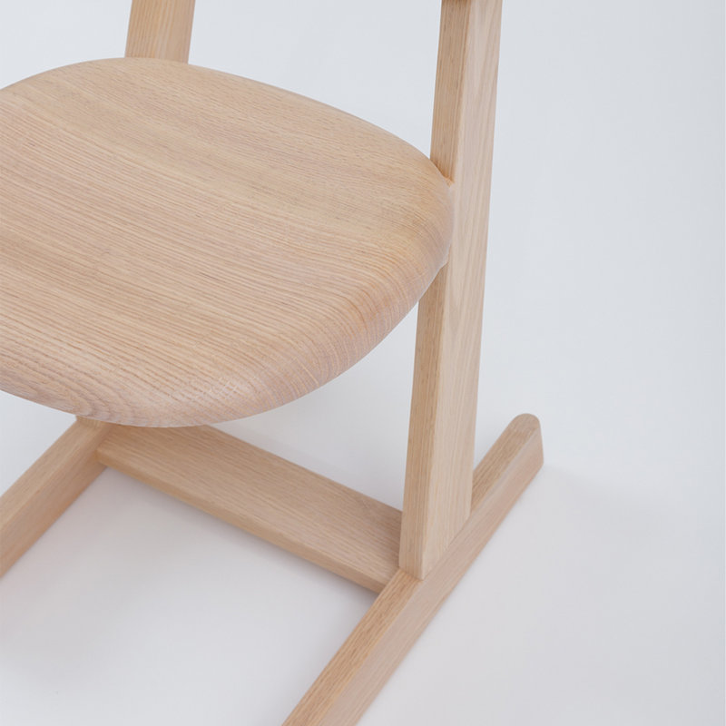 KufenKarl Solid Wood Dining Chair, Oak Nature