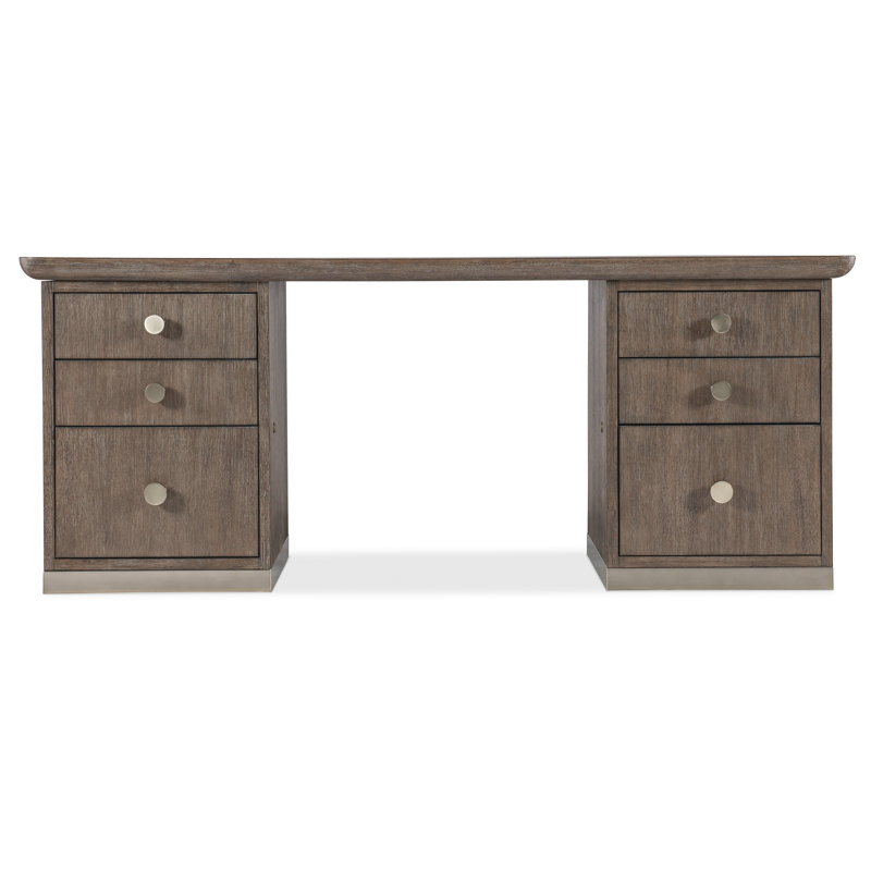 Modern Mood Solid Wood Executive Desk, Mink