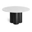 4 Quarter Round Marble Dining Table