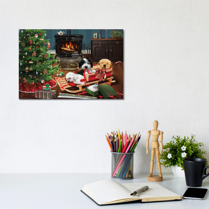 Sleepy Trio by Giordano Studios - Wrapped Canvas Print, 20.32 cm H x 30.48 cm W