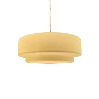 Luminaire suspendu tambour 1 lumière Gela