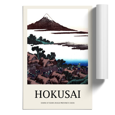 Dawn at Isawa in Kai Province Print by Katsushika Hokusai - Frameless Print