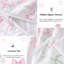 Ensemble de housse de couette Bow Bedding Ensemble de housse de couette à motif floral rose-116459321