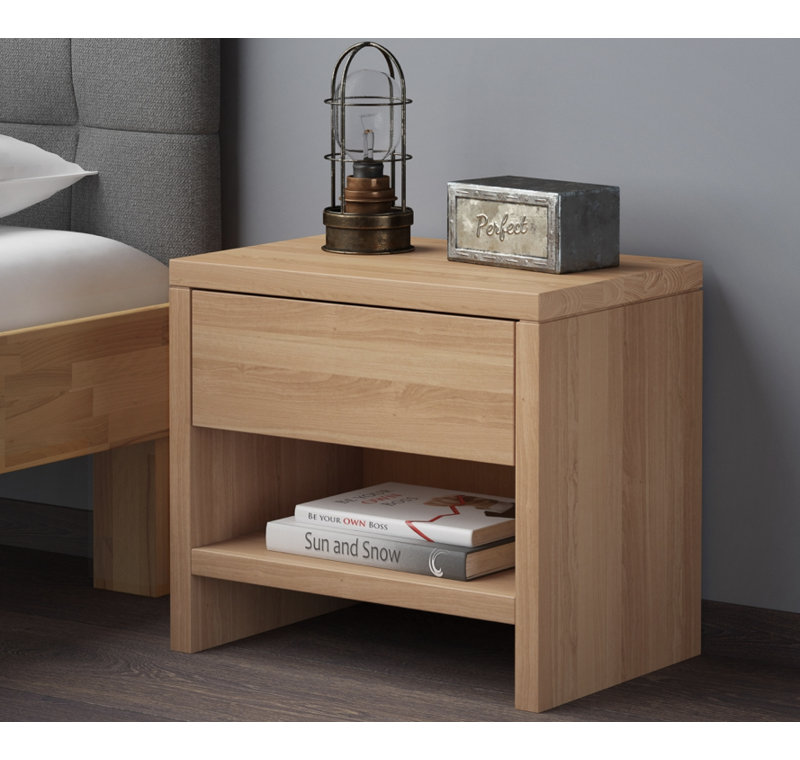 Genica 1 Drawer Bedside Table