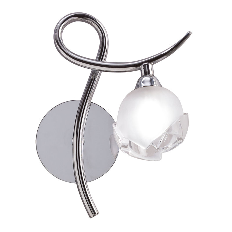 Swasey Armed Sconce, Chrome, Yes