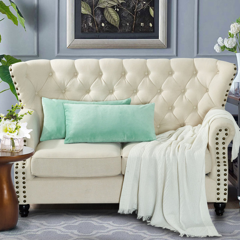 Housse de coussin lombaire 14 po Milliken, Agate