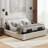 Boltz Zero Clearance Adjustable Massaging Bed Frame with Wireless Remote & Light-87777019