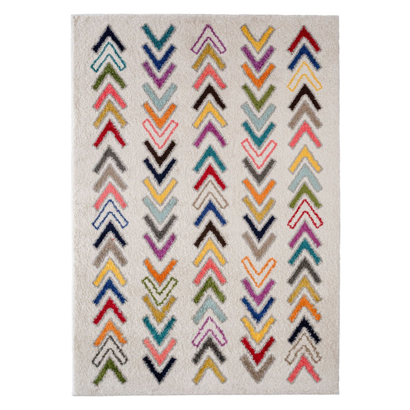 Performance Geometric Indoor Rug, Rectangle 5' x 8'