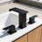 Widespread Bathroom Faucet 3 Hole, 2-Handle Bathroom Sink Faucet with Drain Assembly-120542229