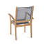 Chaise de patio empilable en teck Barbados-28333144