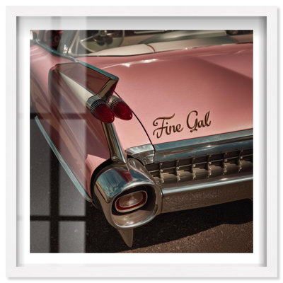 «Fine Gal II Shadowbox Print Glam» par Notoriart, cadre blanc, 13 x 13