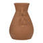 Ensemble de 2 vases décoratifs décoratifs de style rustique texturé - brun-387840007-387840009