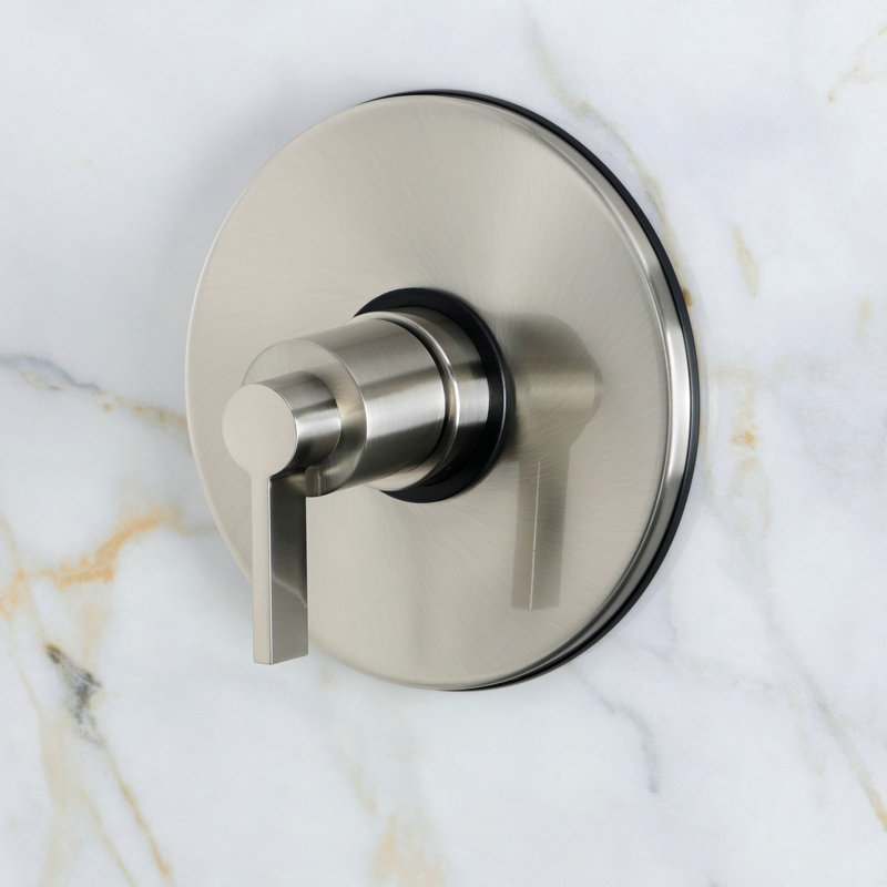 Kingston Brass NuvoFusion Single-Handle Pressure Balanced Shower Faucet, Brushed Nickel