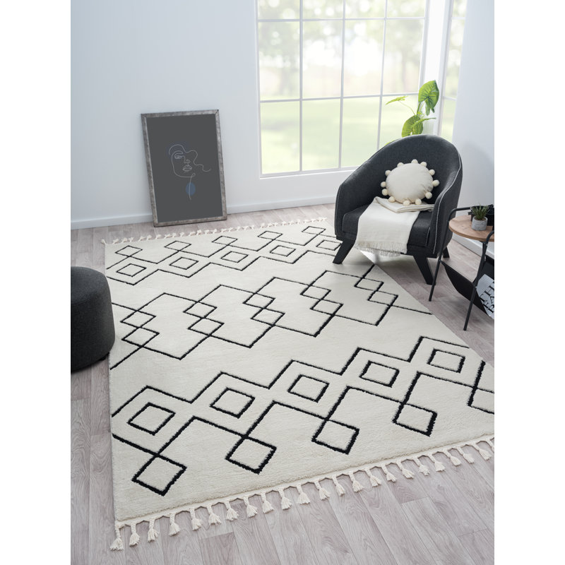 Mystic Tapis white Rug, Rectangle 200 x 290cm