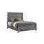 Lit de style moderne en bois gris-114228967